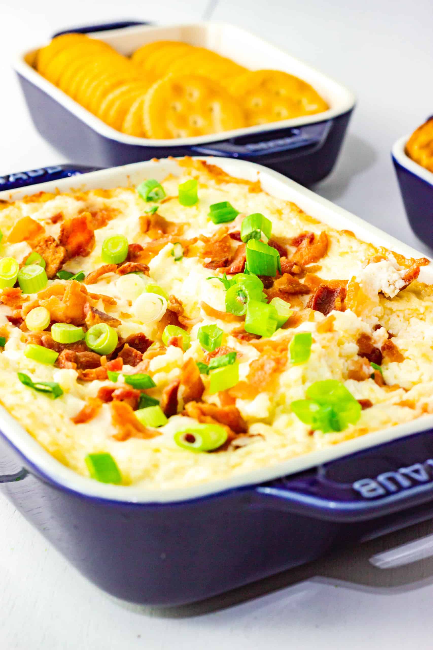 Baked Cheese Dip with Bacon