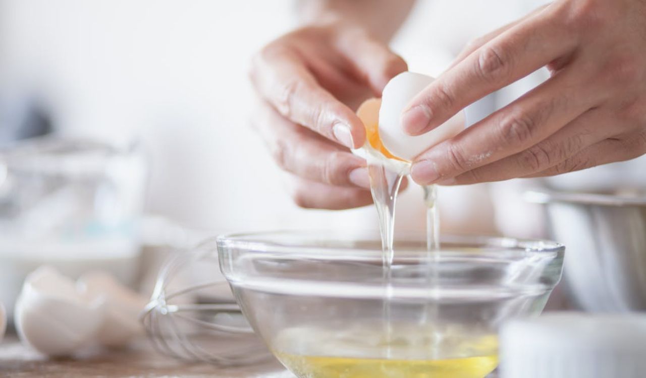 A Person Separating Egg White