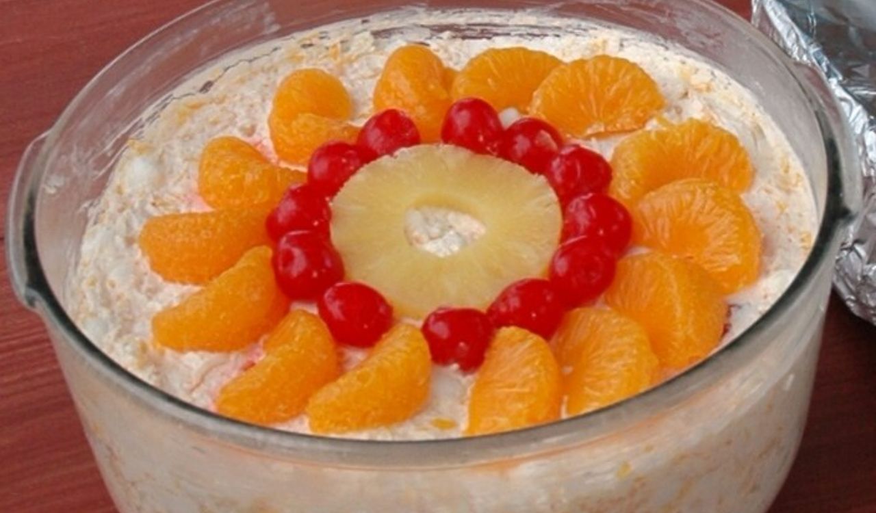 A photo of an Ambrosia salad