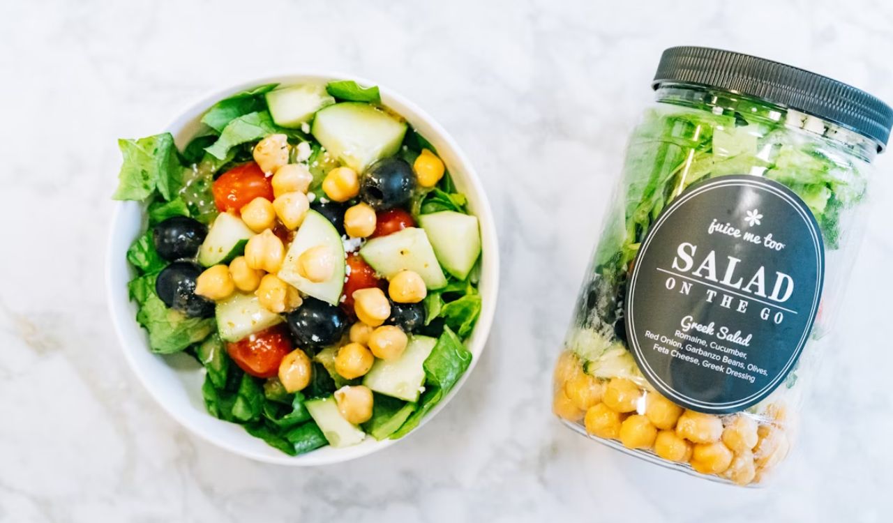 A salad in a bowl