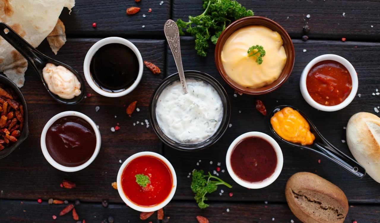 Dips on the table