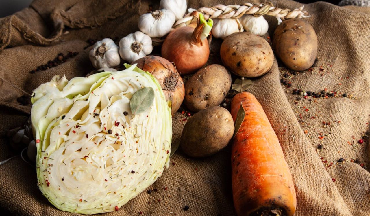 Close-Up Shot of Vegetables
