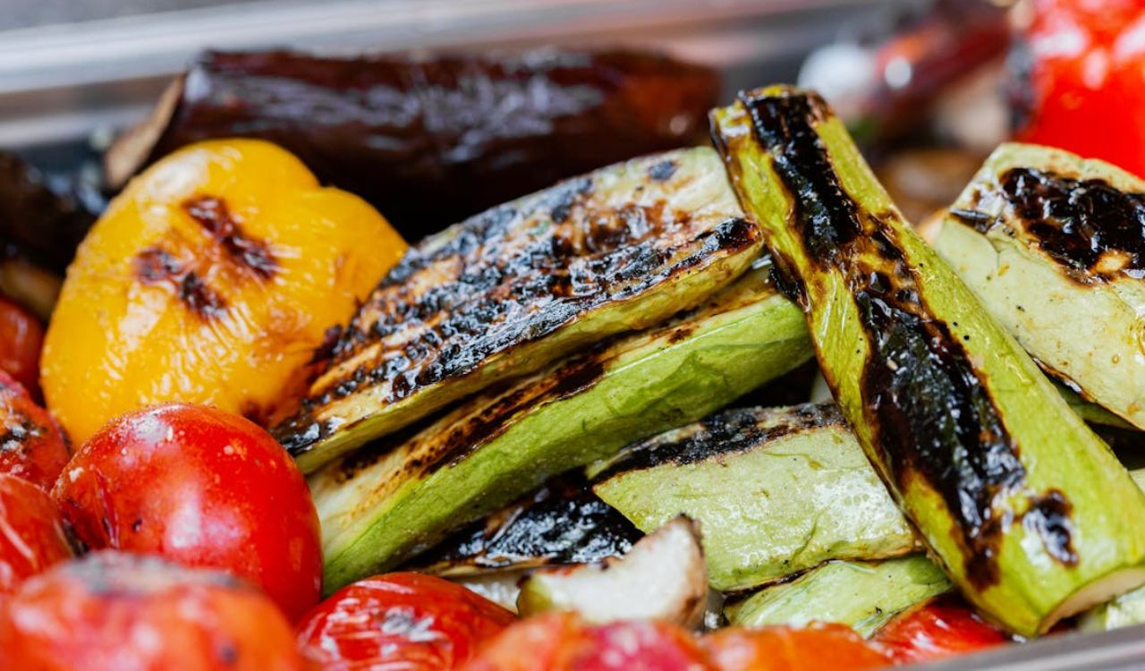 Close up of Cooked Vegetables