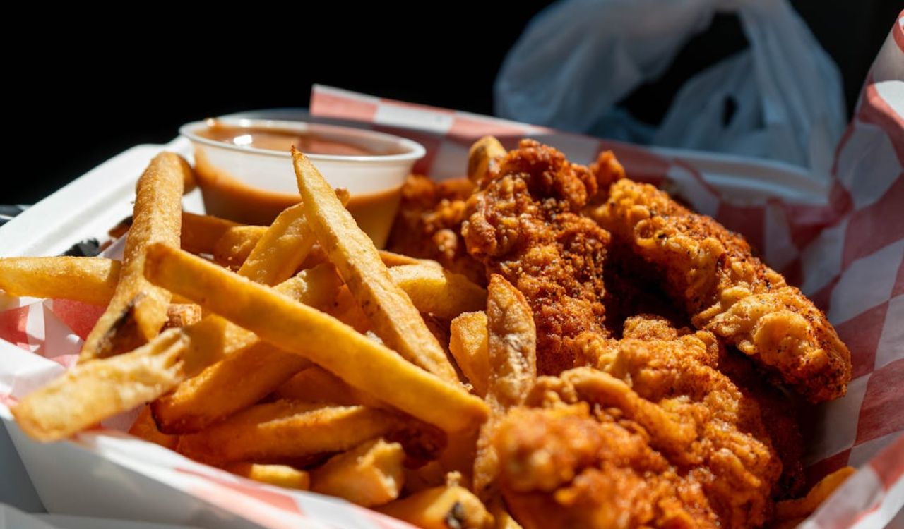 Crispy Fried Chicken and Fries