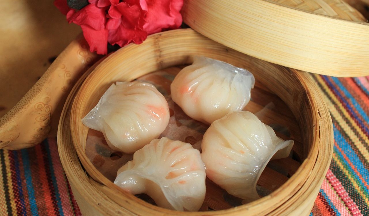 Dumpling, Food, Shrimp image.