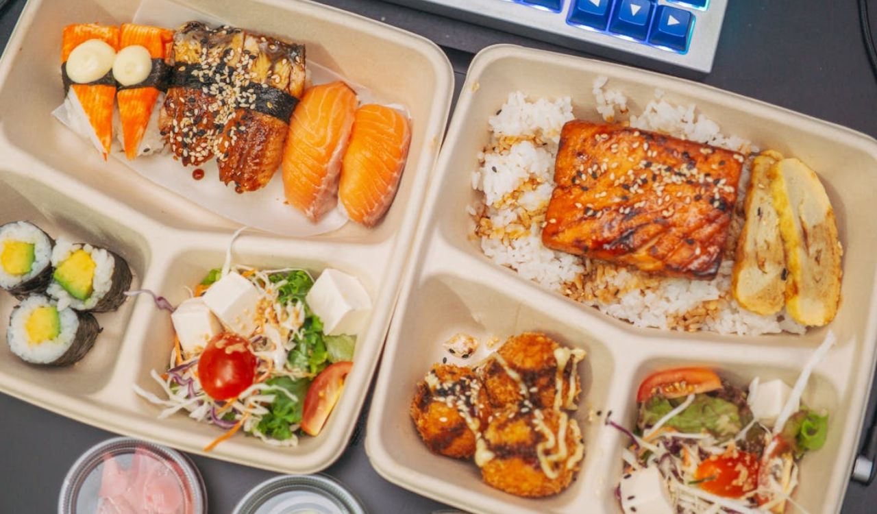 Flatlay of Yummy Bento
