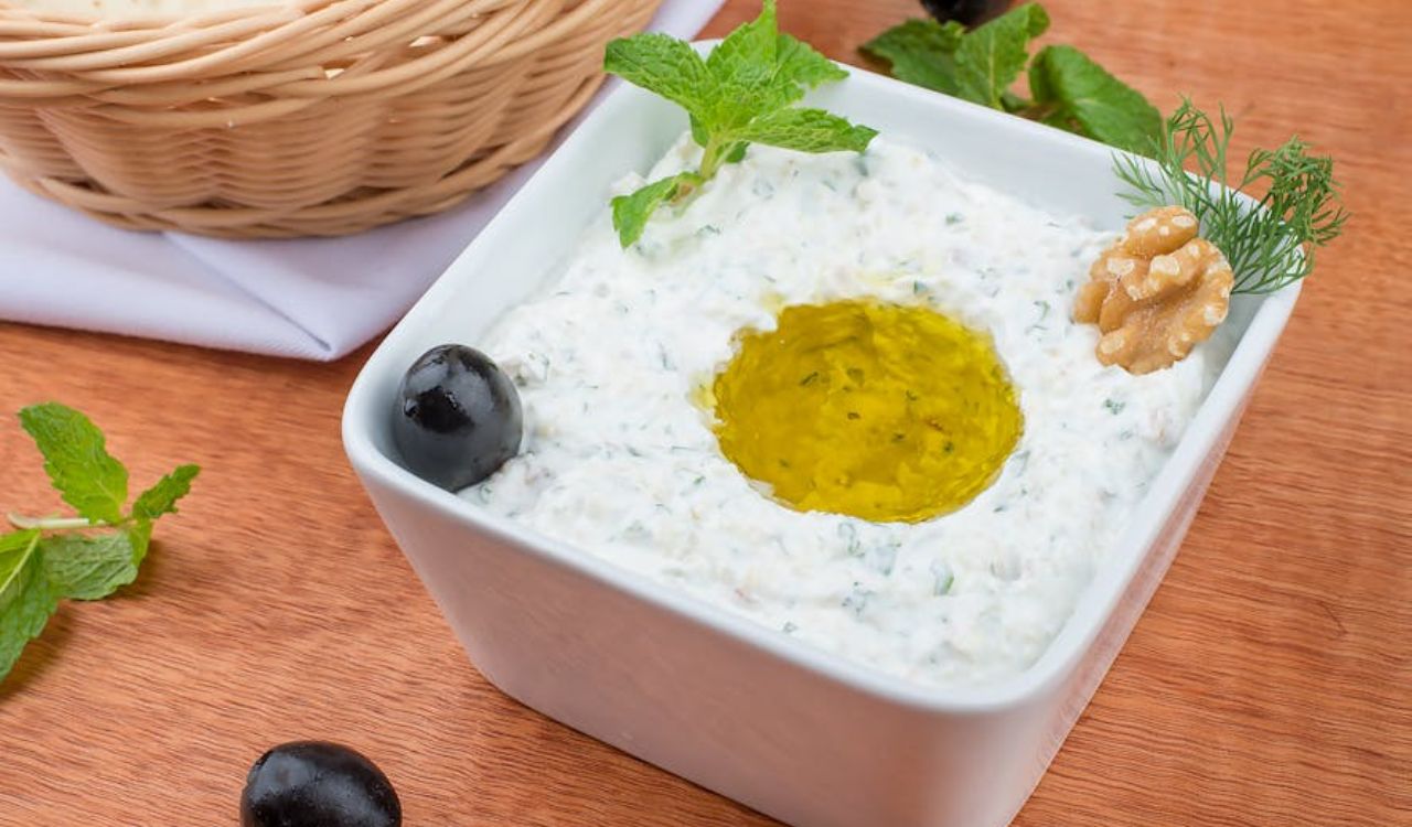Tzatziki in Ceramic Bowl