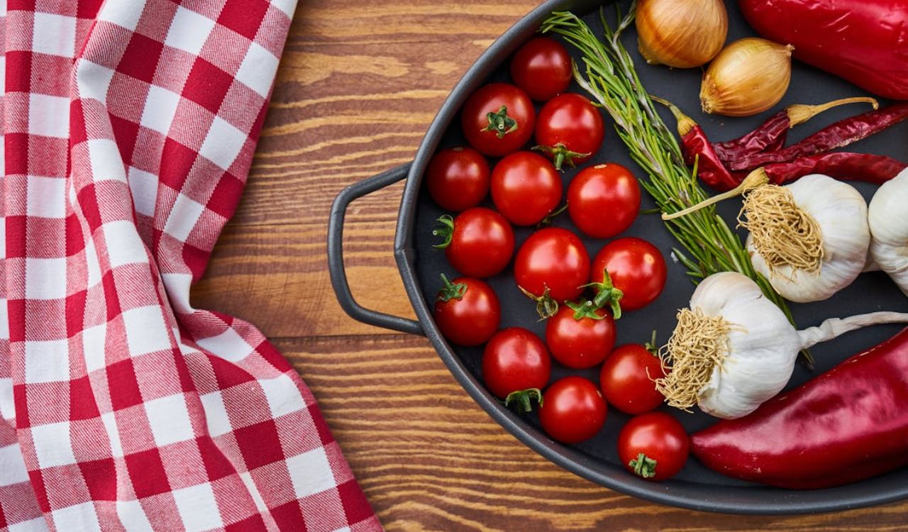 Assorted Spices on Black Cooking Pan