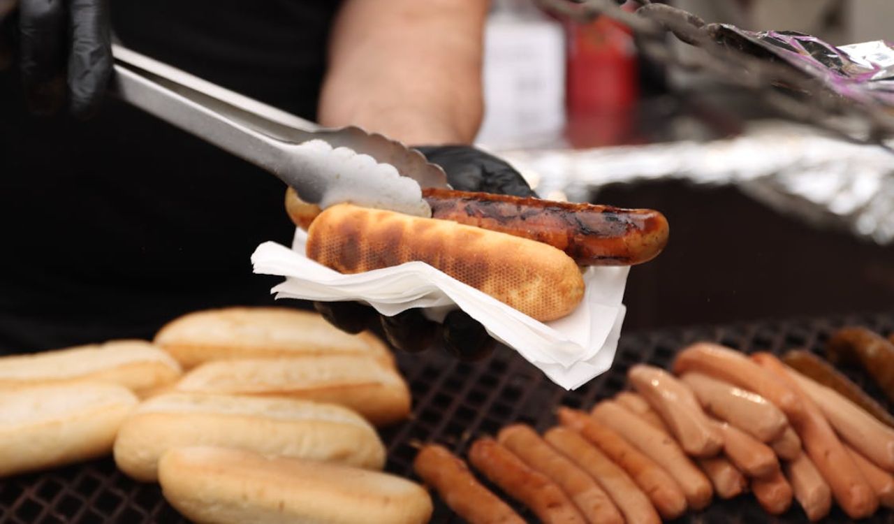 Hotdog in a bun
