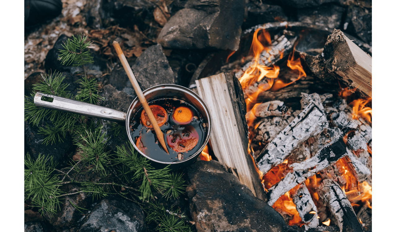 Wooden Ladle in the Pot