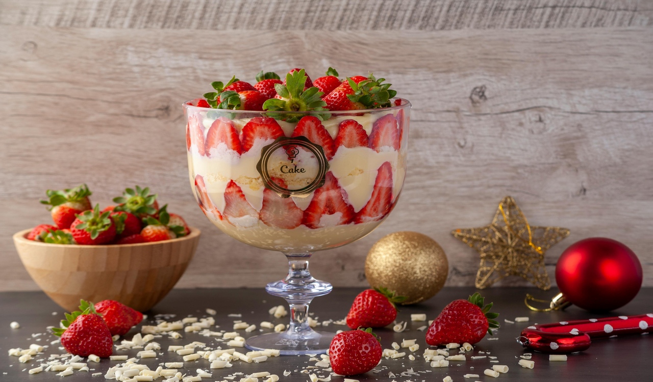 Sweet Dessert with Strawberries