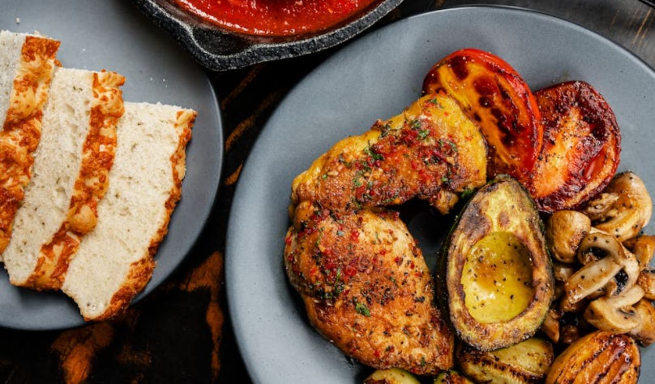Roasted Meat and Dish on the Table