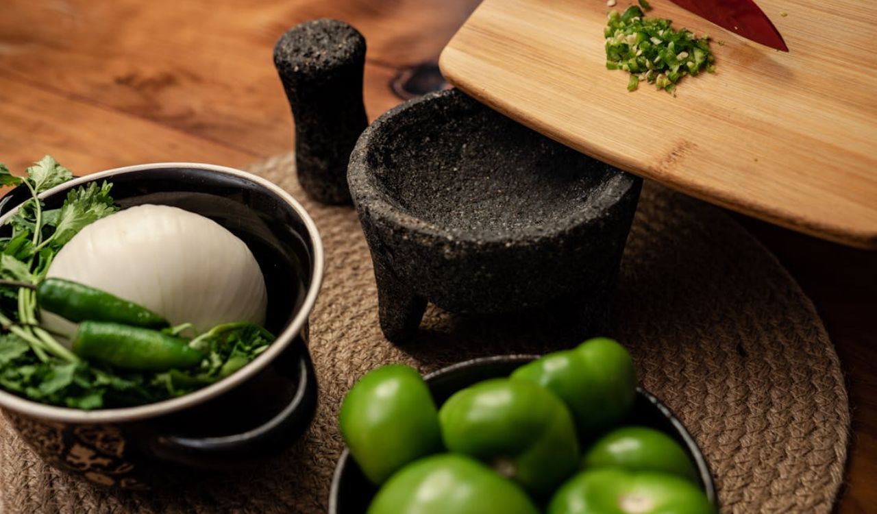 Green Vegetables on the Table