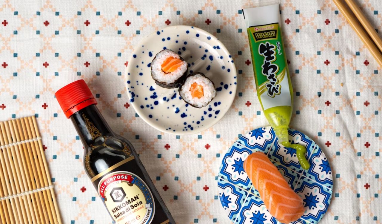 Sushi and wasabi