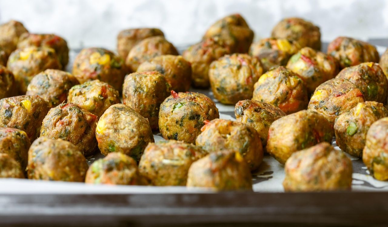 Veggie ball, Balls, Vegetarian image.