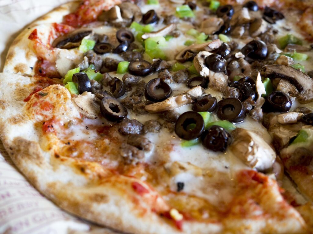 lice of thin-crust New York-style pizza.