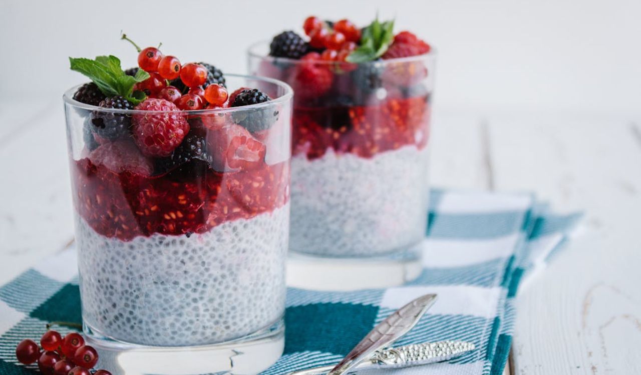 Fruits in Clear Glass