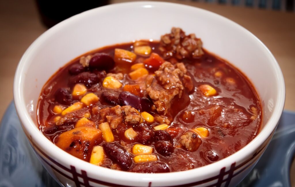 Chili con carne, Chili, Cook image.