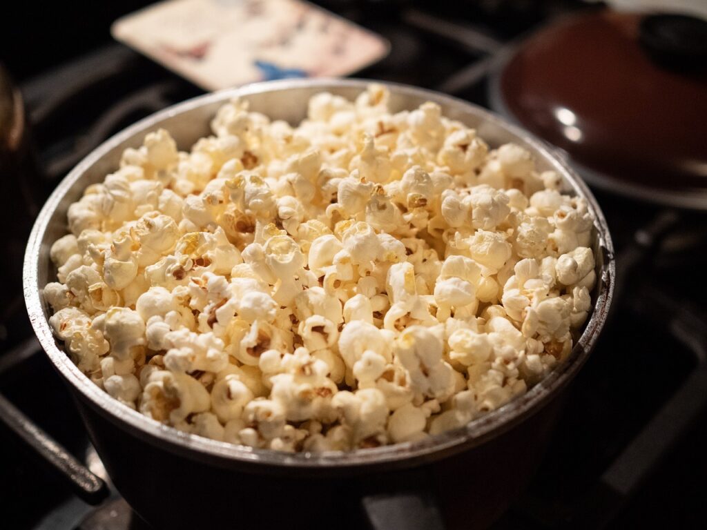 Popcorn, Kernels, Food image.