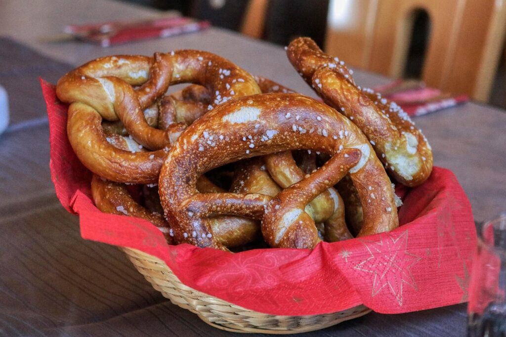 Pretzel, Food, Bread time image.