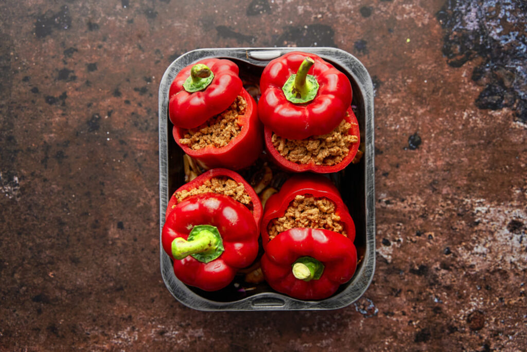 Beef Stuffed Bell Peppers