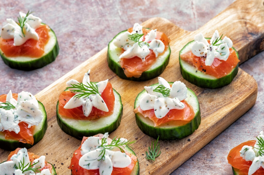 Cucumber Bites with Herbed Cream Cheese