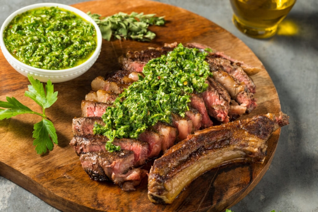 Grilled Flank Steak with Chimichurri