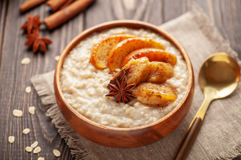 farina, a creamy wheat porridge similar to Cream of Wheat.