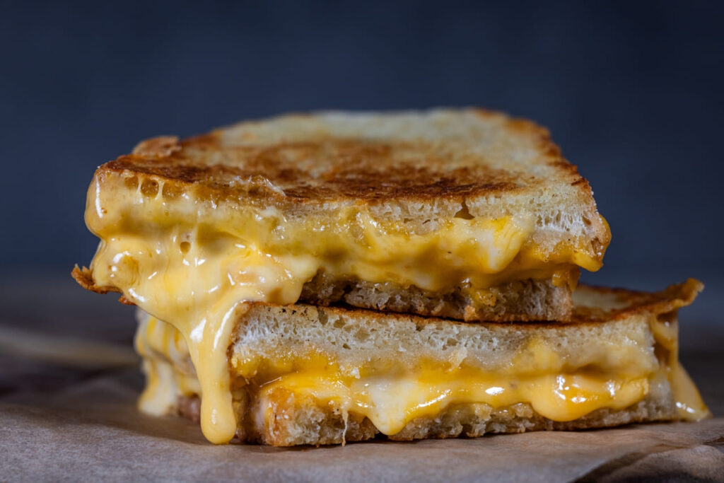 Incorporate a Crunch to grilled cheese