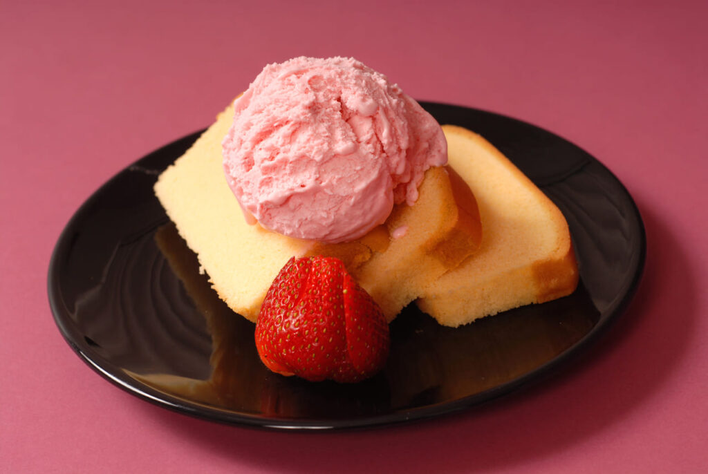 Dense, buttery, and perfectly sweet, it could be dressed up with fresh fruit, whipped cream, or ice cream