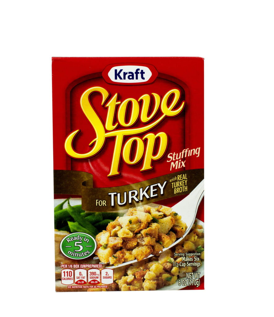 Boxed stuffing mix
