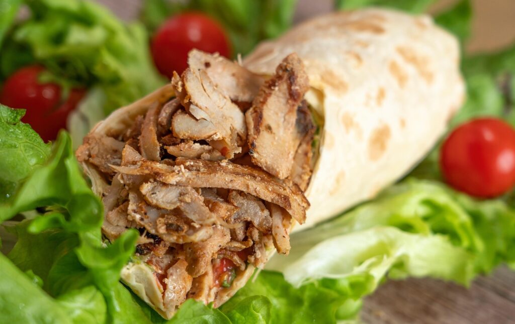 chicken caesar wraps