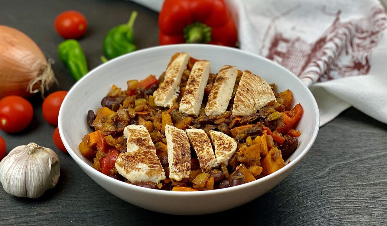 Pumpkin chili with chicken