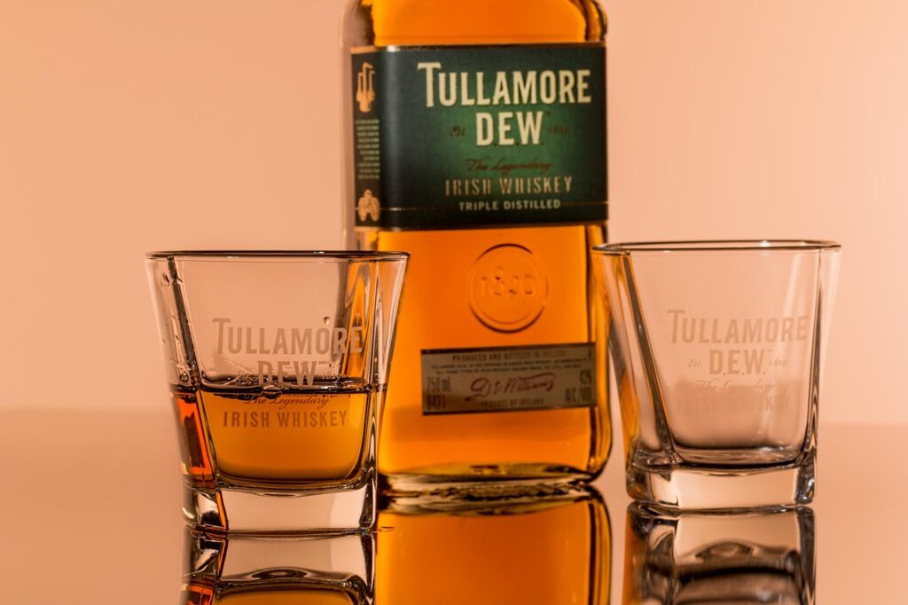 Irish whiskey, Alcohol, Glasses image.